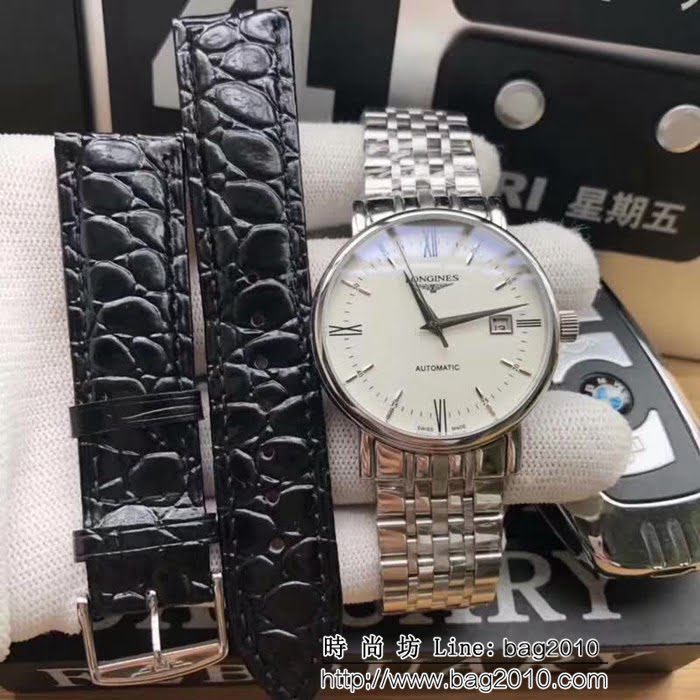 LONGINES浪琴 2018最新款 博雅系列時尚男士腕表 WSS1301